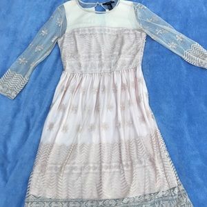 Boho pink long dress